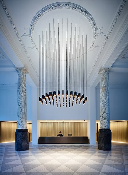 Grand lobby of the building